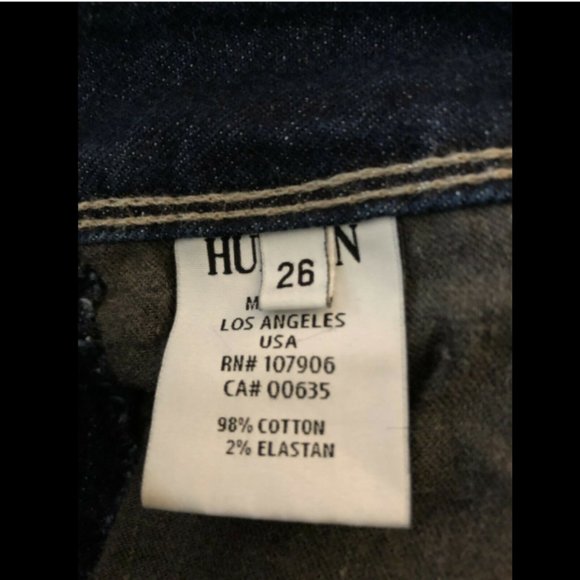HUDSON Collin Flap Dark Wash Skinny Jean Sz 26 - Picture 8 of 8